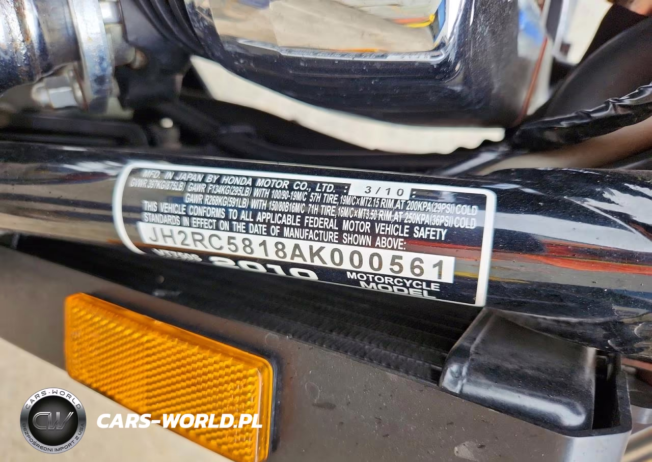 2010 Honda Vt750 S VIN:JH2RC5818AK000561 - 9