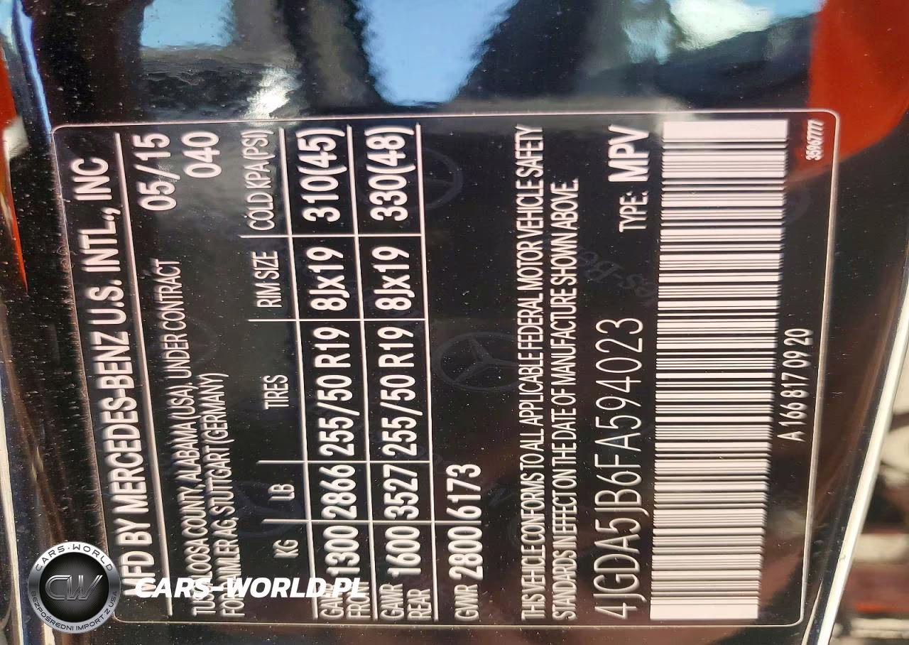 2015 Mercedes-Benz Ml 350 VIN:4JGDA5JB6FA594023 - 13