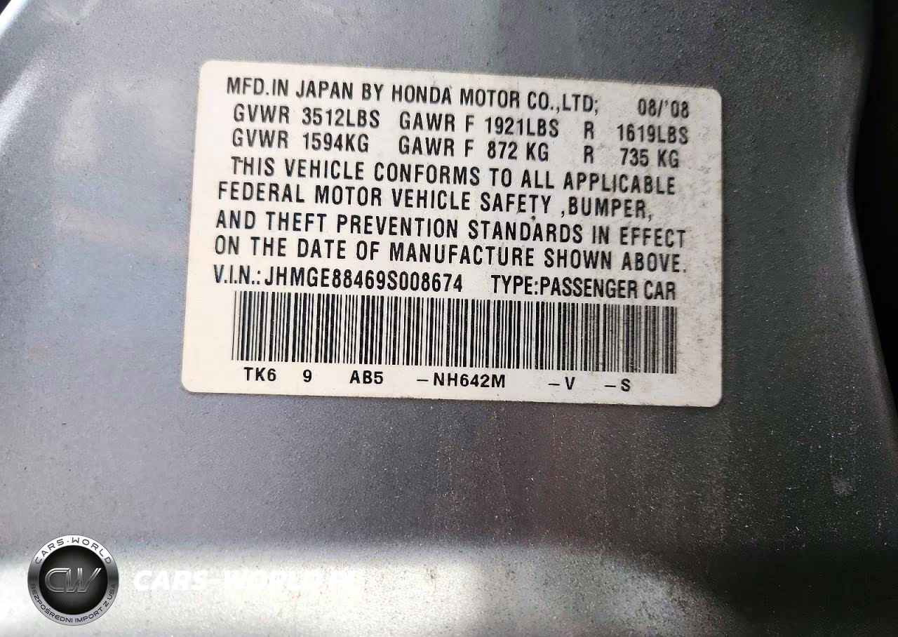 2009 Honda Fit Sport VIN:JHMGE88469S008674 - 12