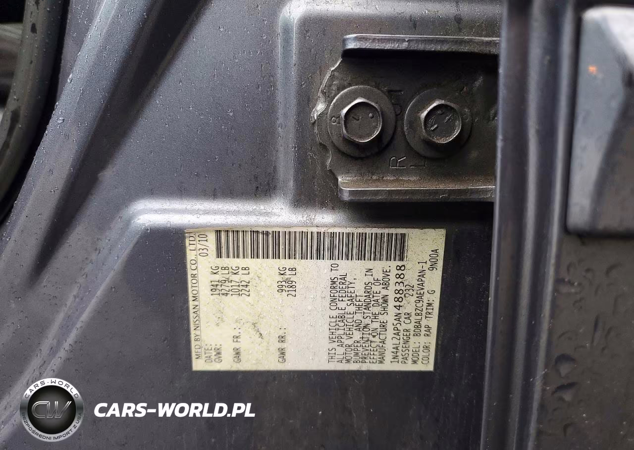 2010 Nissan Altima 2.5 VIN:1N4AL2AP5AN488388 - 13