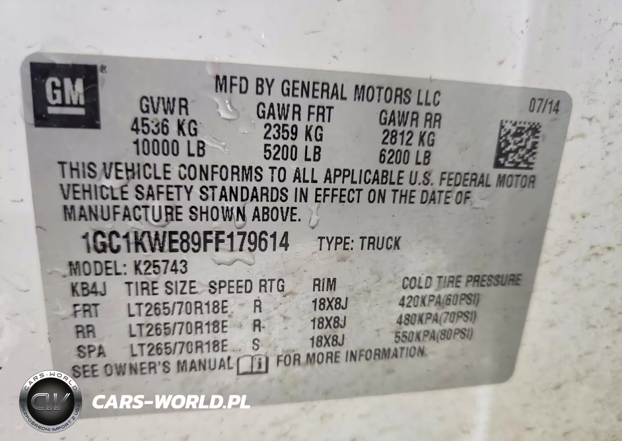 2015 Chevrolet Silverado K2500 Heavy Duty Ltz VIN:1GC1KWE89FF179614 - 12