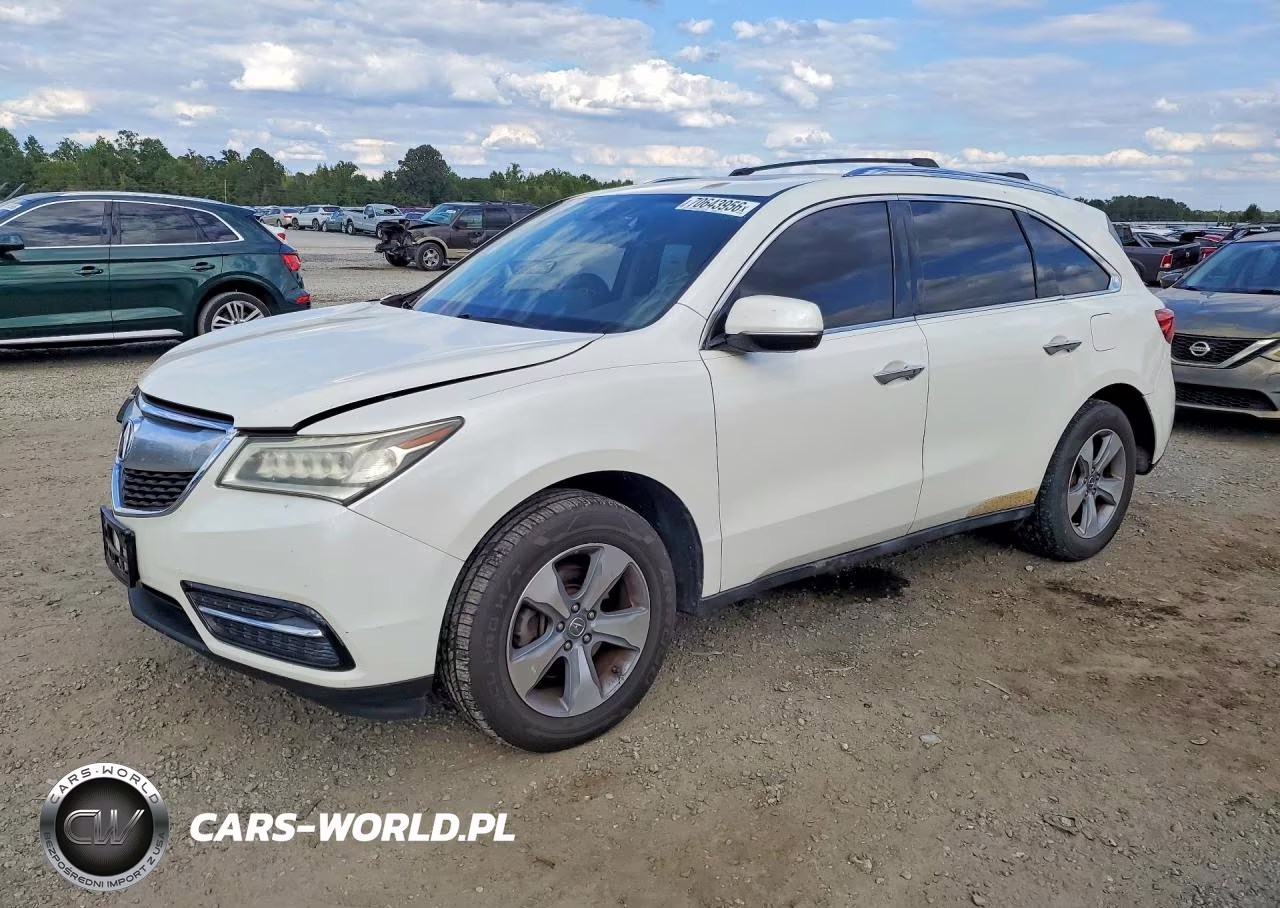 2014 Acura Mdx VIN:5FRYD4H24EB017122 - 1