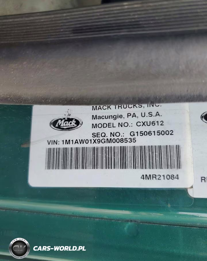 2016 Mack 600 Cxu600 VIN:1M1AW01X9GM008535 - 11
