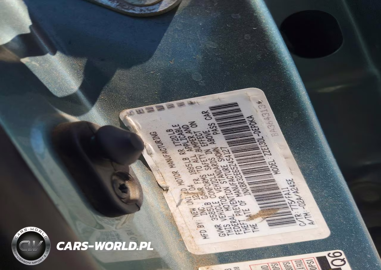 2005 Toyota Corolla Ce VIN:1NXBR32E65Z454127 - 12