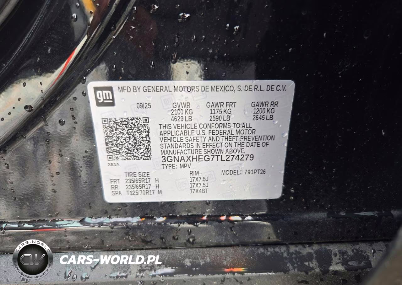 2026 Chevrolet Equinox Lt VIN:3GNAXHEG7TL274279 - 13