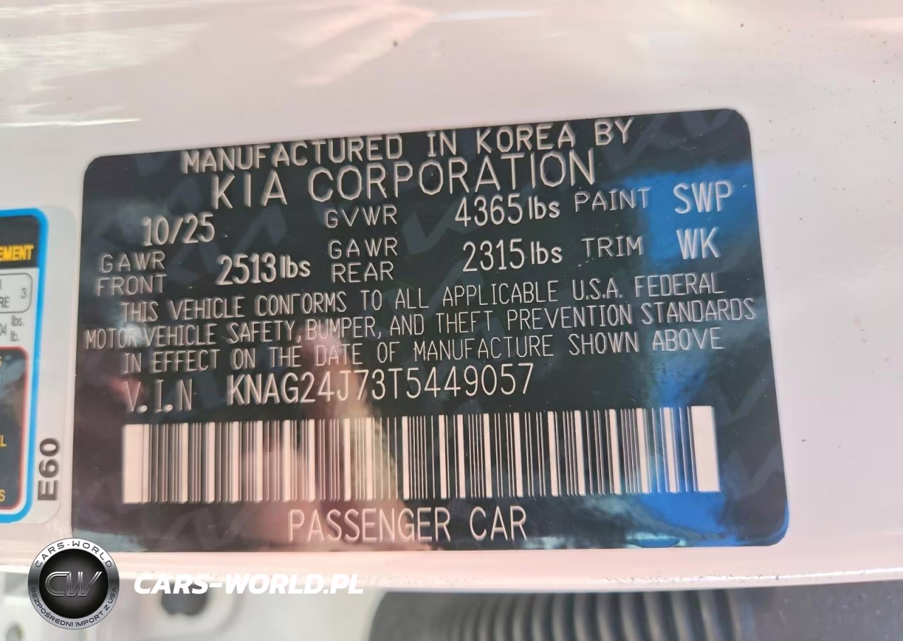 2026 Kia K5 Lxs VIN:KNAG24J73T5449057 - 13
