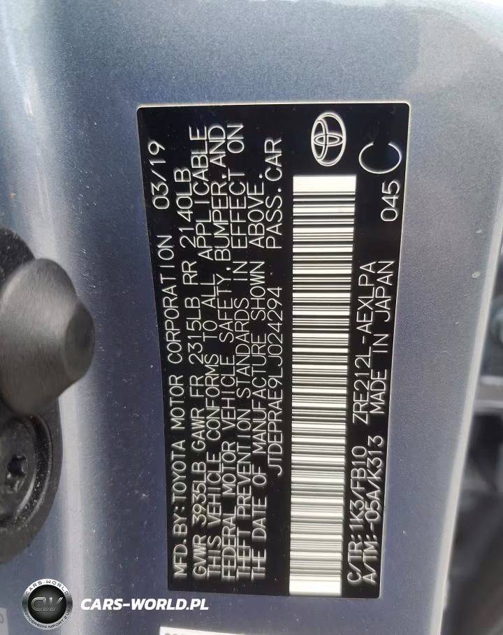 2020 Toyota Corolla Le VIN:JTDEPRAE9LJ024294 - 12