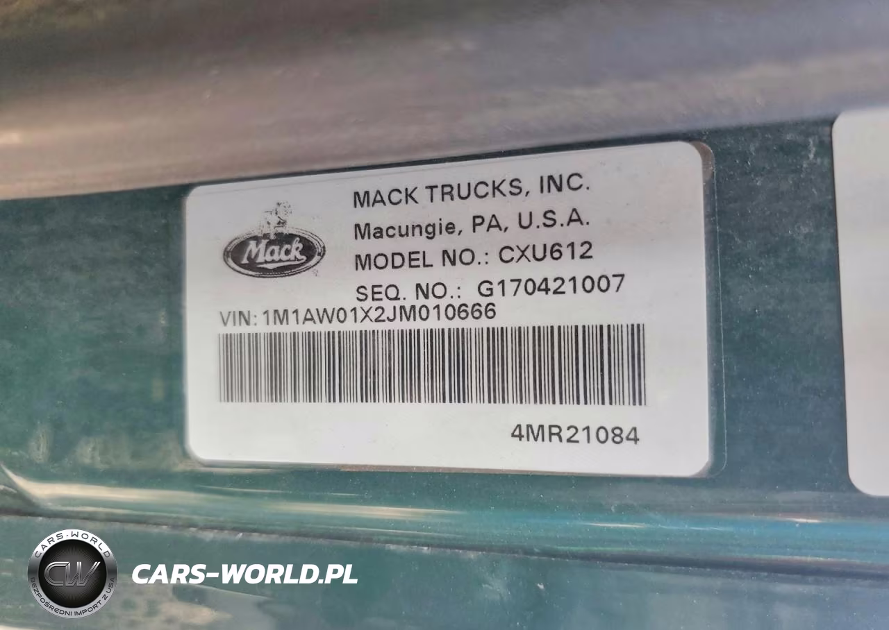 2018 Mack 600 Cxu600 VIN:1M1AW01X2JM010666 - 11