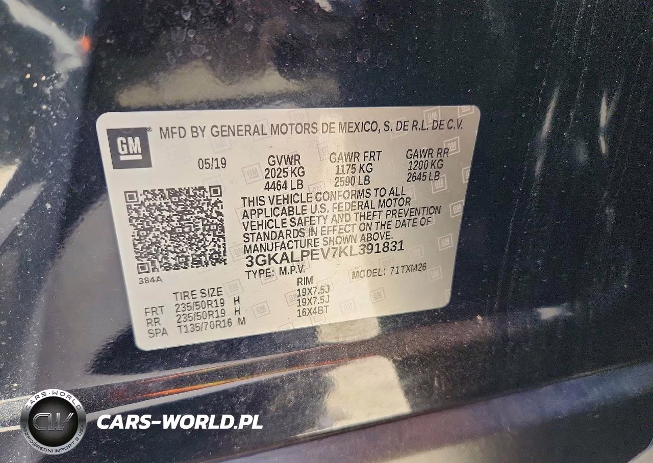 2019 GMC Terrain Slt VIN:3GKALPEV7KL391831 - 12