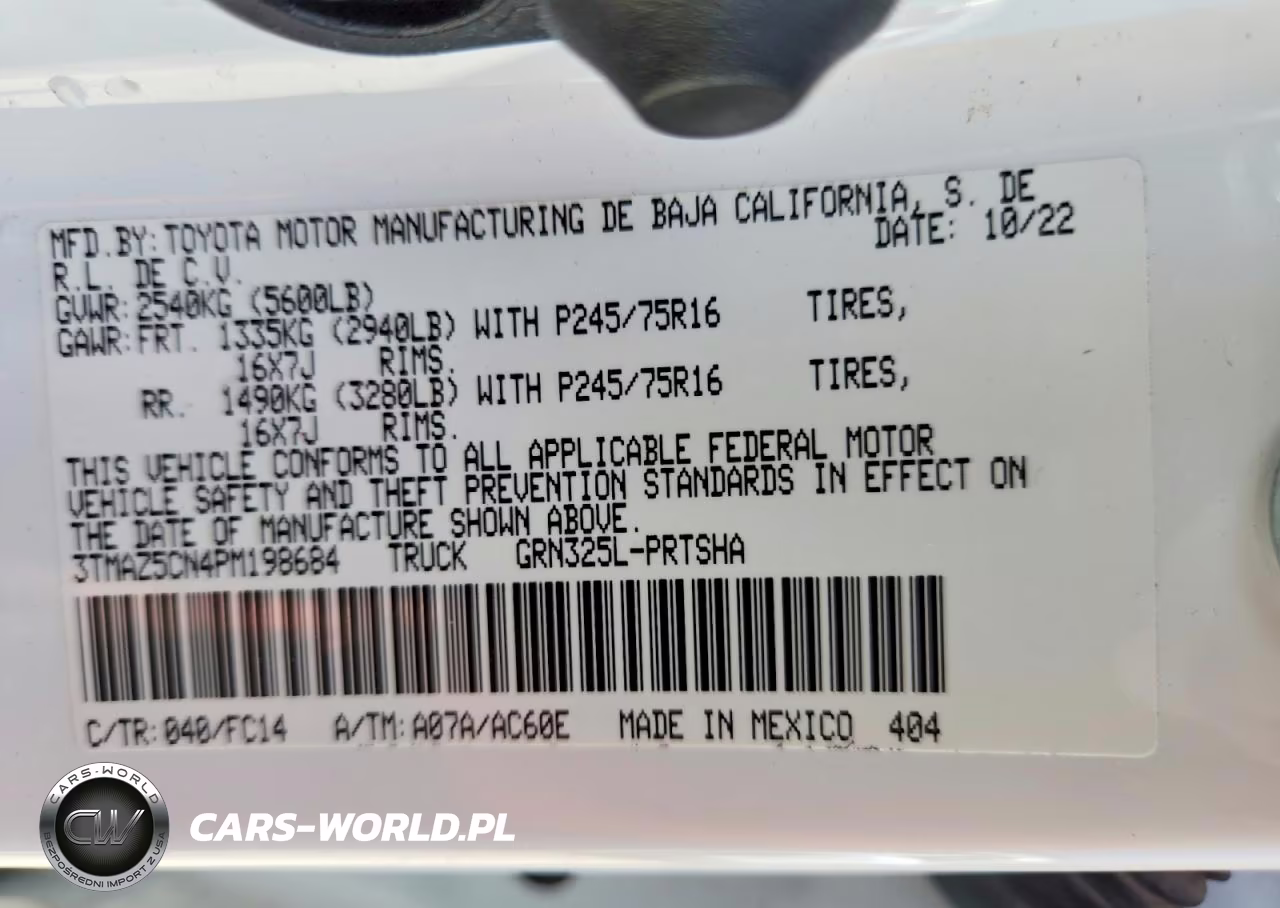 2023 Toyota Tacoma Sr5 V6 VIN:3TMAZ5CN4PM198684 - 12