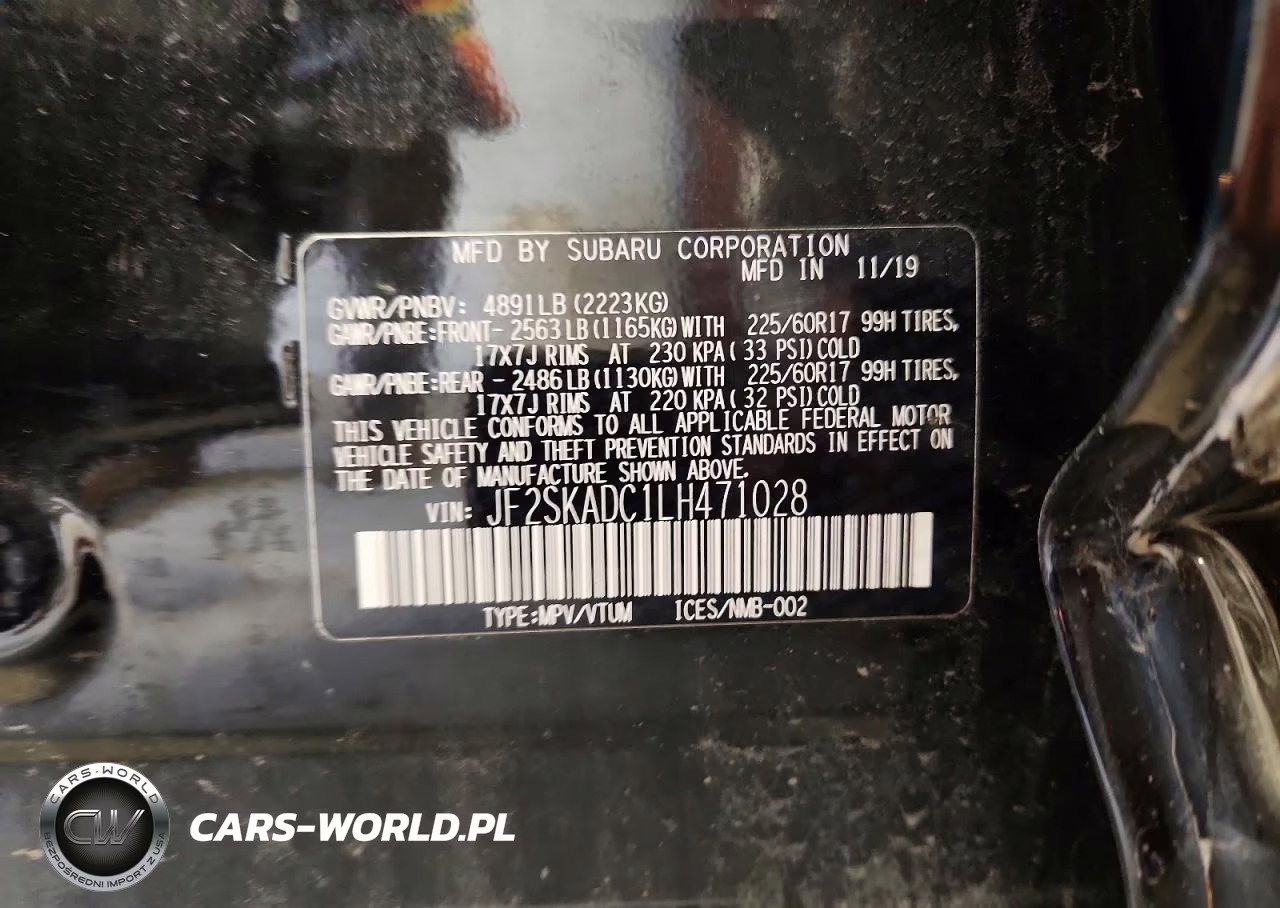 2020 Subaru Forester VIN:JF2SKADC1LH471028 - 13