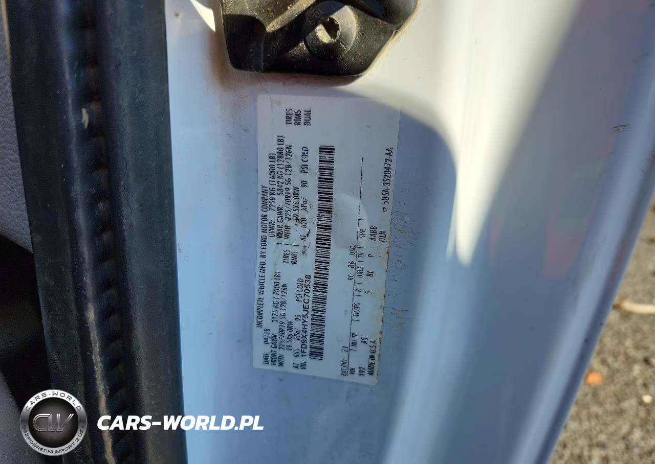2018 Ford F450 Super Duty VIN:1FD9X4HY5JEC70538 - 12