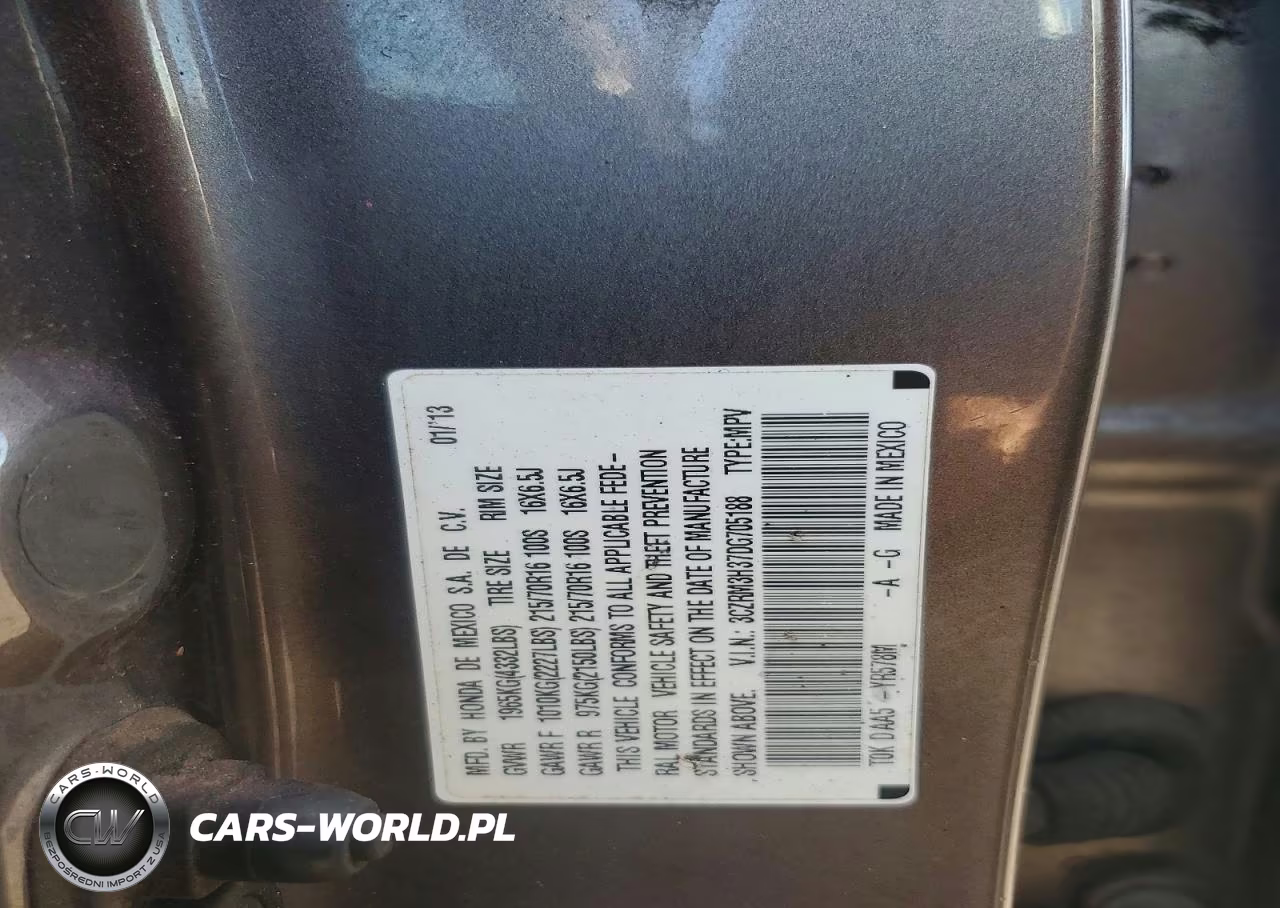 2013 Honda Cr-V Lx VIN:3CZRM3H37DG705188 - 13