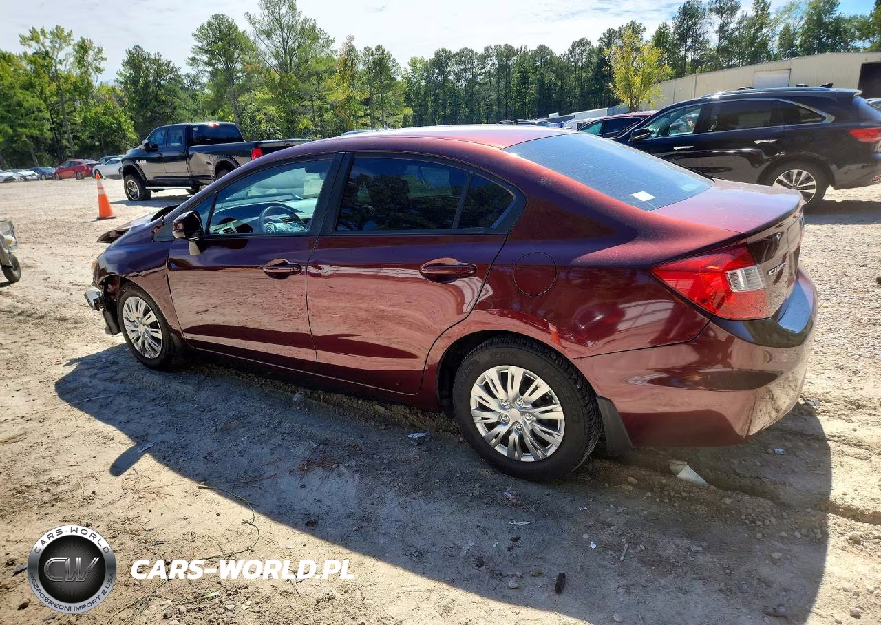 2012 Honda Civic Lx VIN:19XFB2F58CE031589 - 2