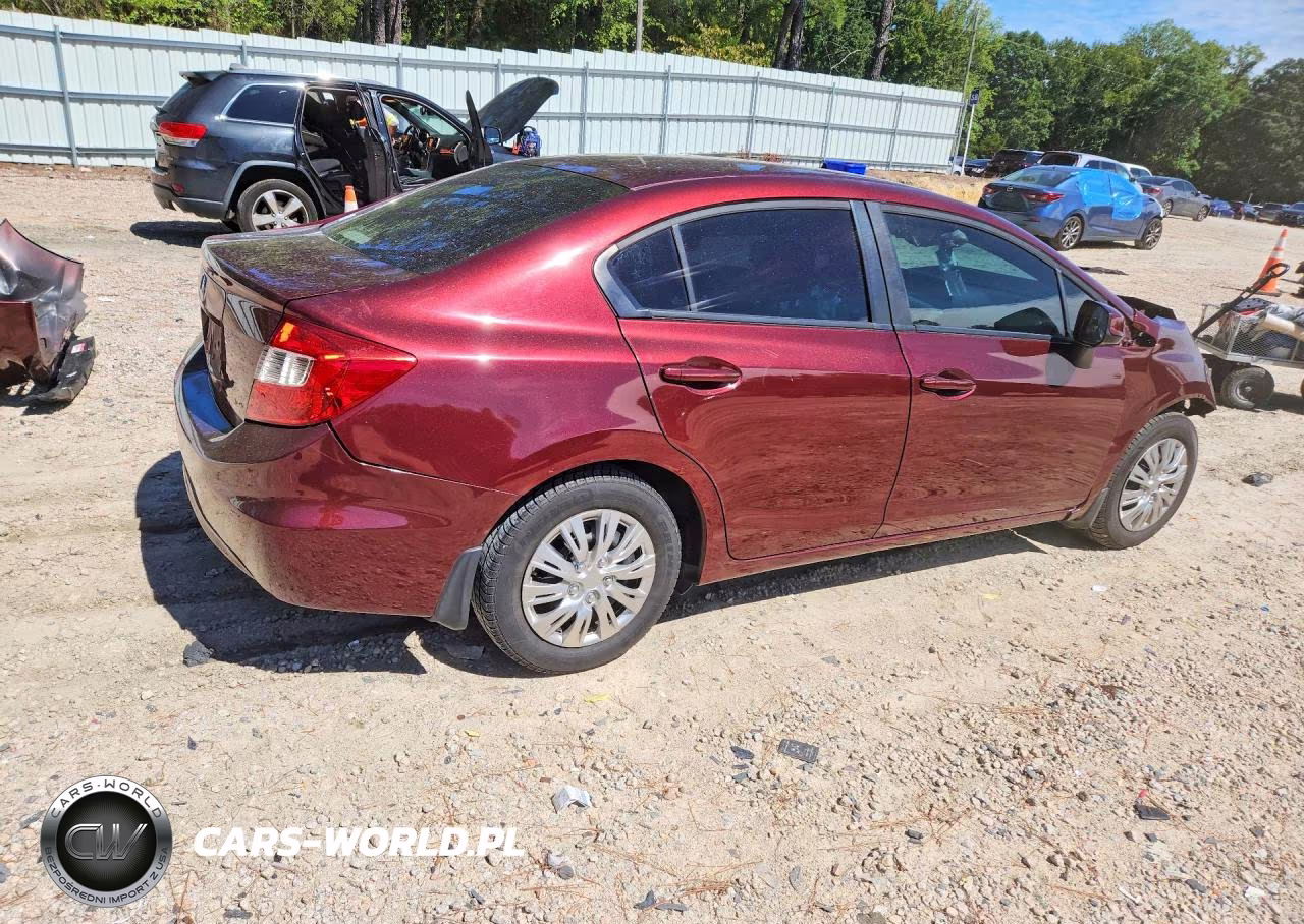 2012 Honda Civic Lx VIN:19XFB2F58CE031589 - 3