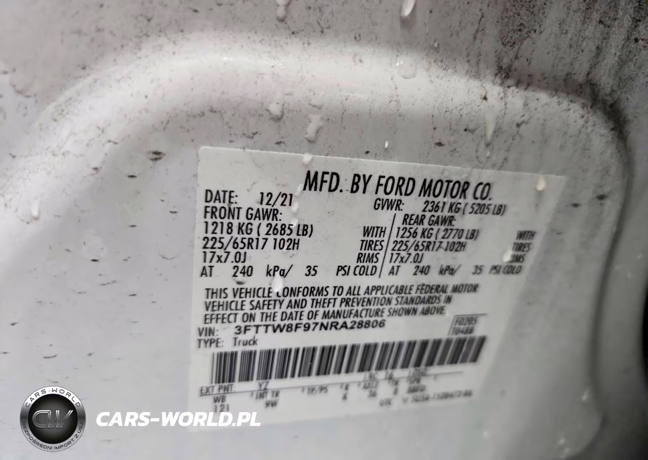 2022 Ford Maverick Xl VIN:3FTTW8F97NRA28806 - 12
