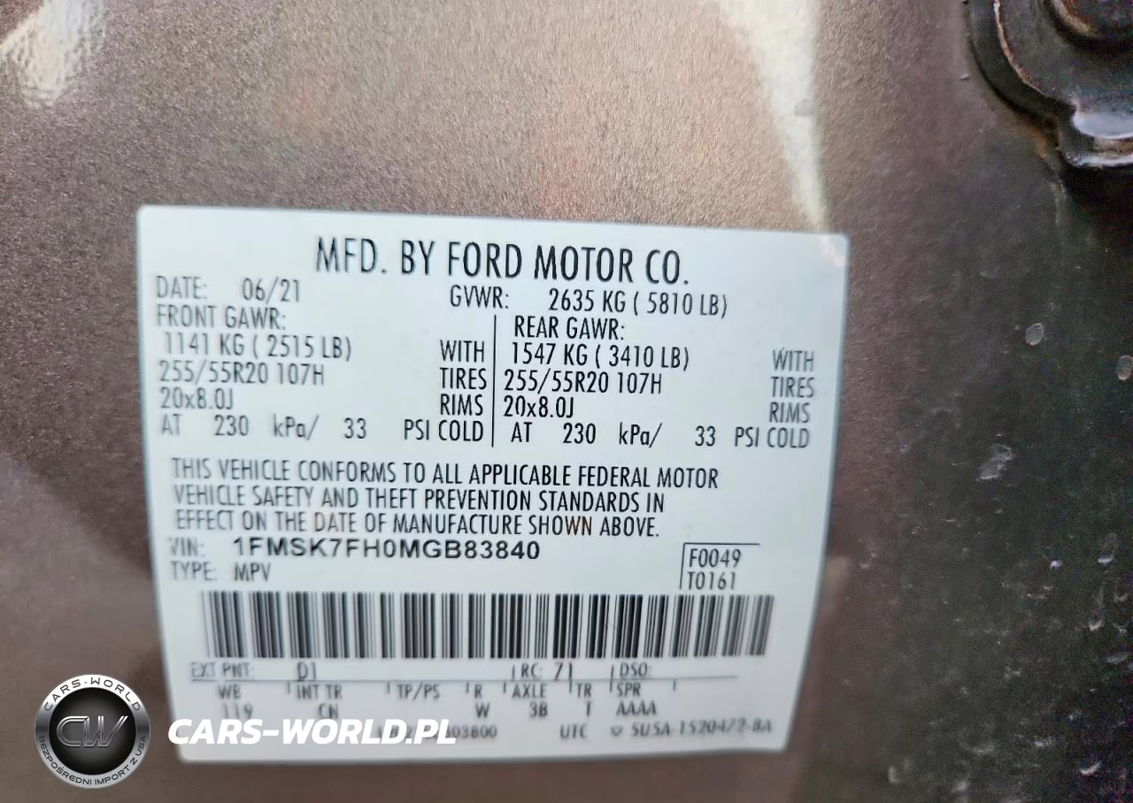 2021 Ford Explorer Limited VIN:1FMSK7FH0MGB83840 - 13