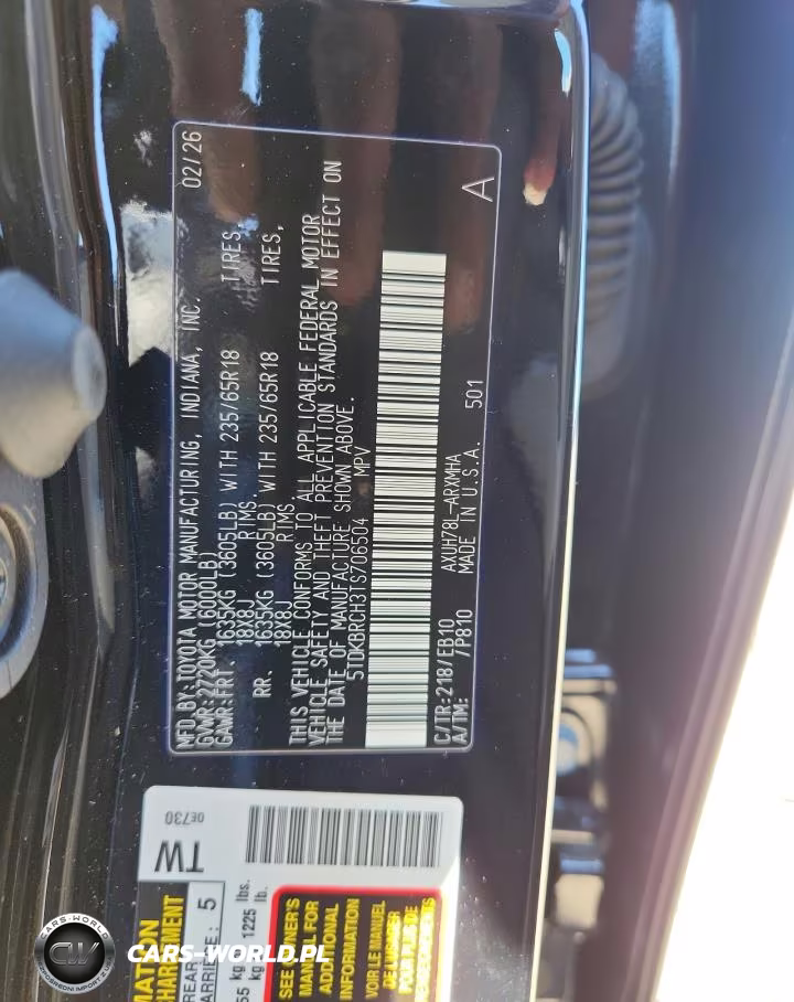 2026 Toyota Highlander Hybrid Xle VIN:5TDKBRCH3TS706504 - 14