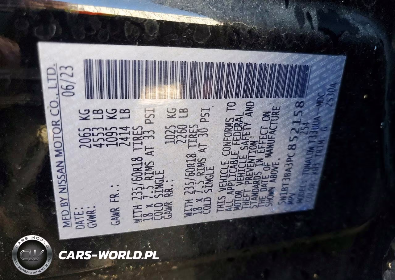2023 Nissan Rogue Sv VIN:5N1BT3BA3PC852158 - 13