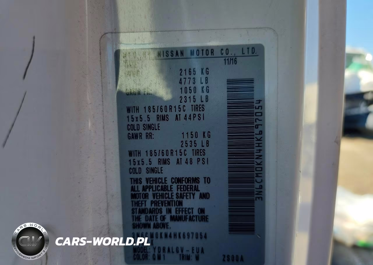 2017 Nissan Nv200 Sv VIN:3N6CM0KN4HK697054 - 13