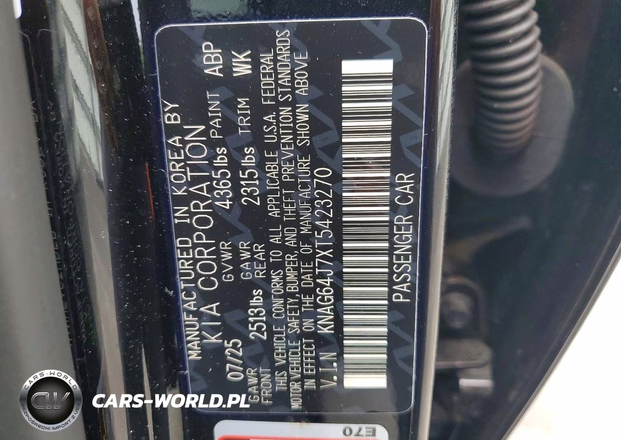 2026 Kia K5 Gt Line VIN:KNAG64J7XT5423270 - 12