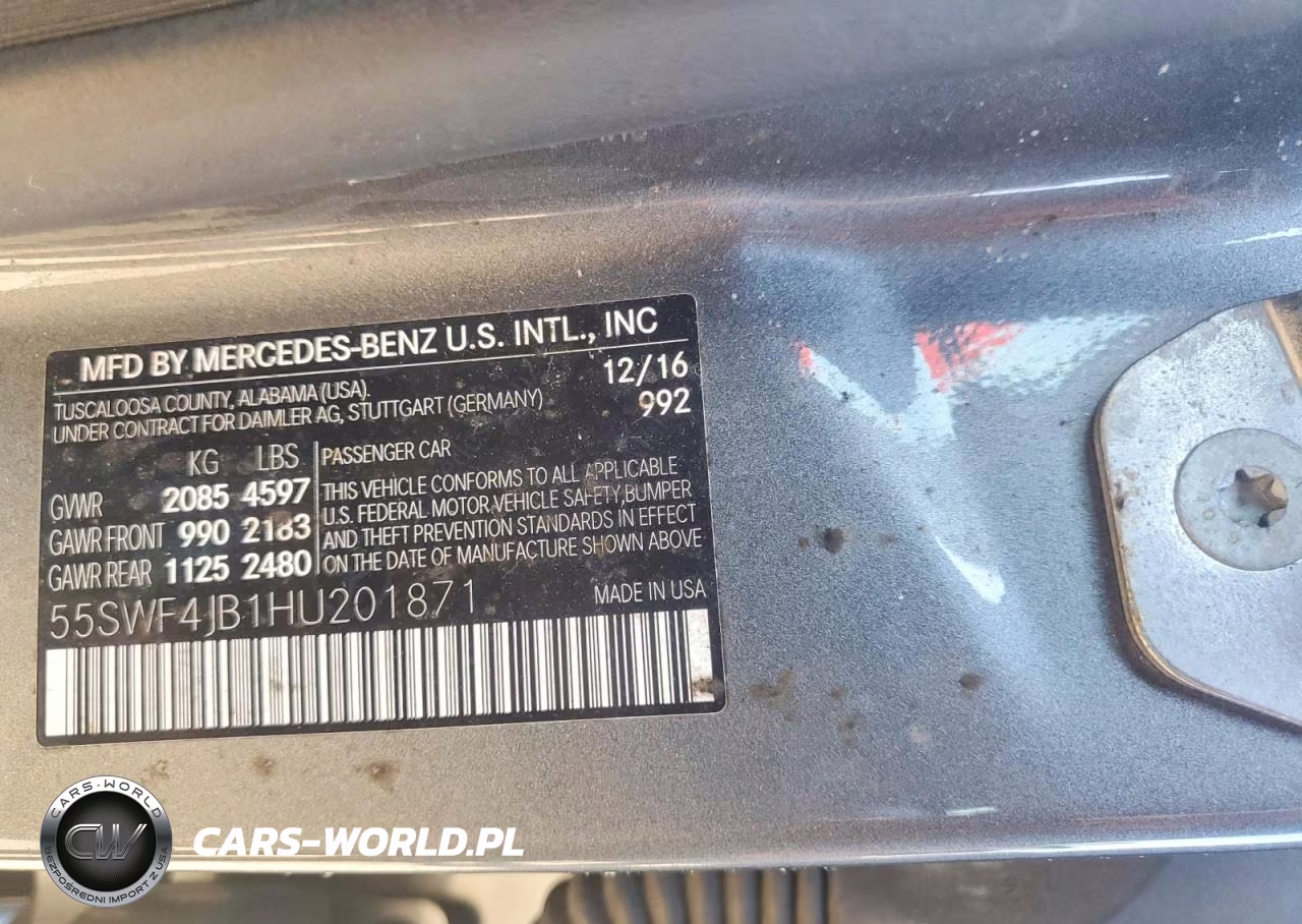2017 Mercedes-Benz C 300 VIN:55SWF4JB1HU201871 - 13