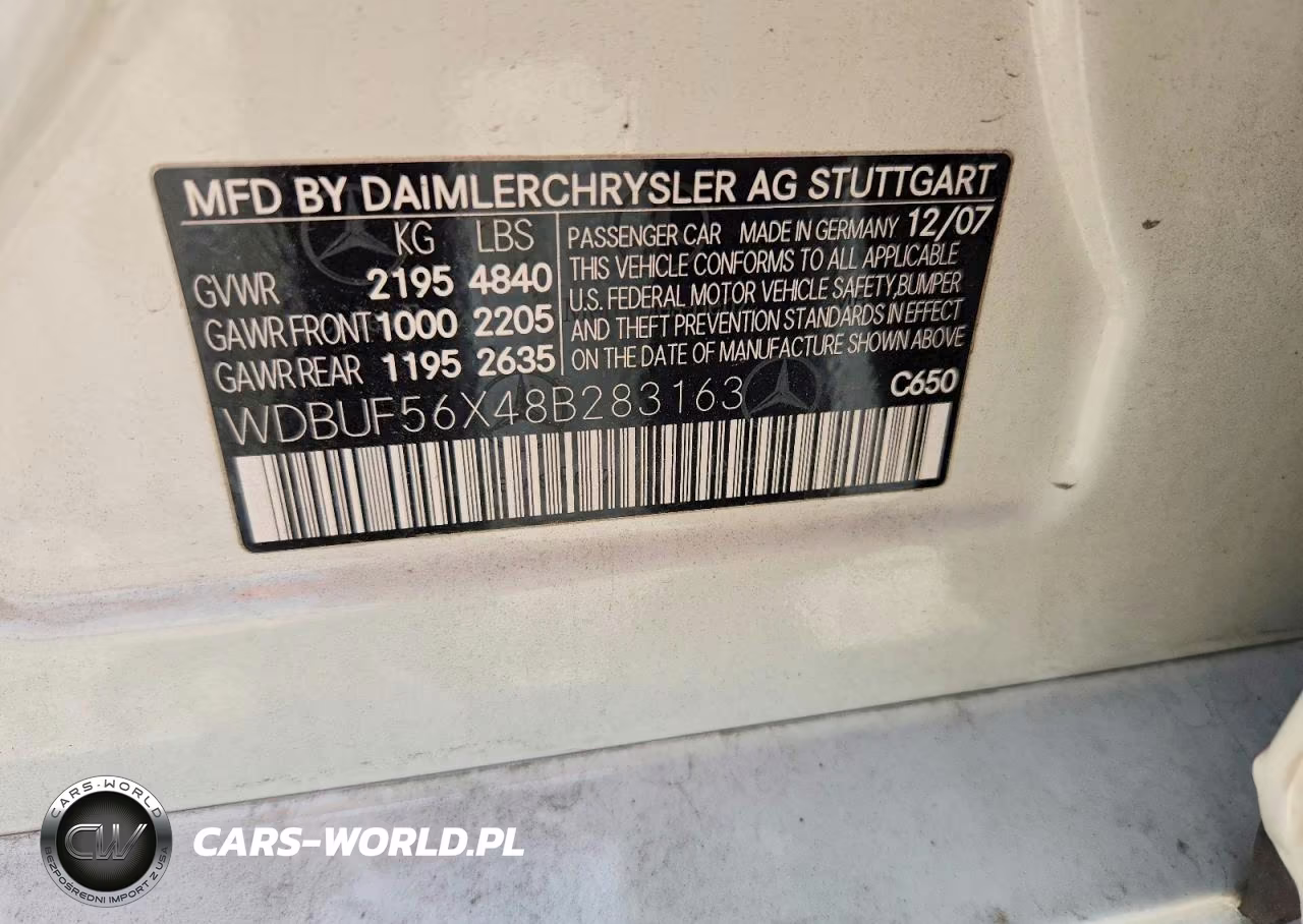 2008 Mercedes-Benz E 350 VIN:WDBUF56X48B283163 - 12