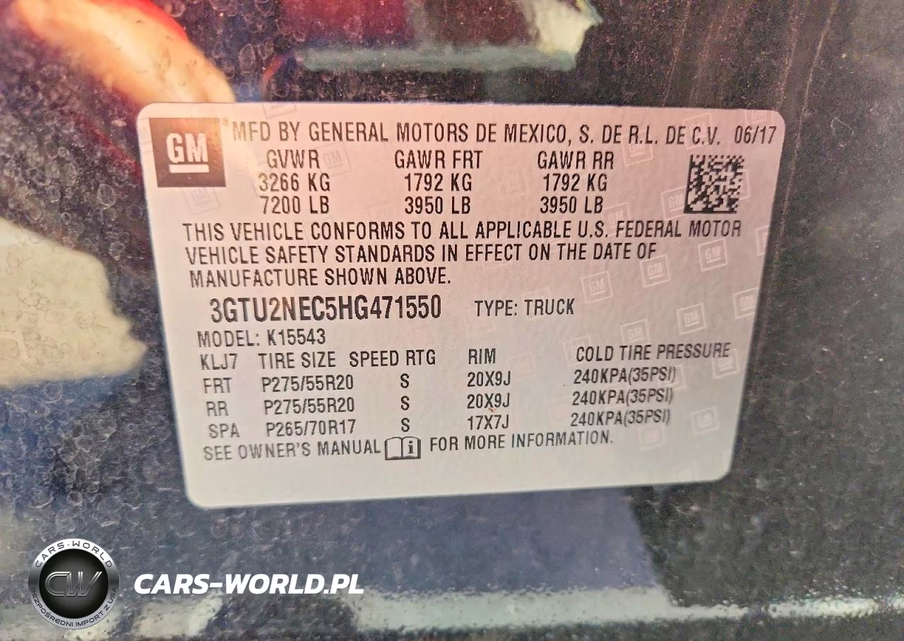 2017 GMC Sierra K1500 Slt VIN:3GTU2NEC5HG471550 - 12