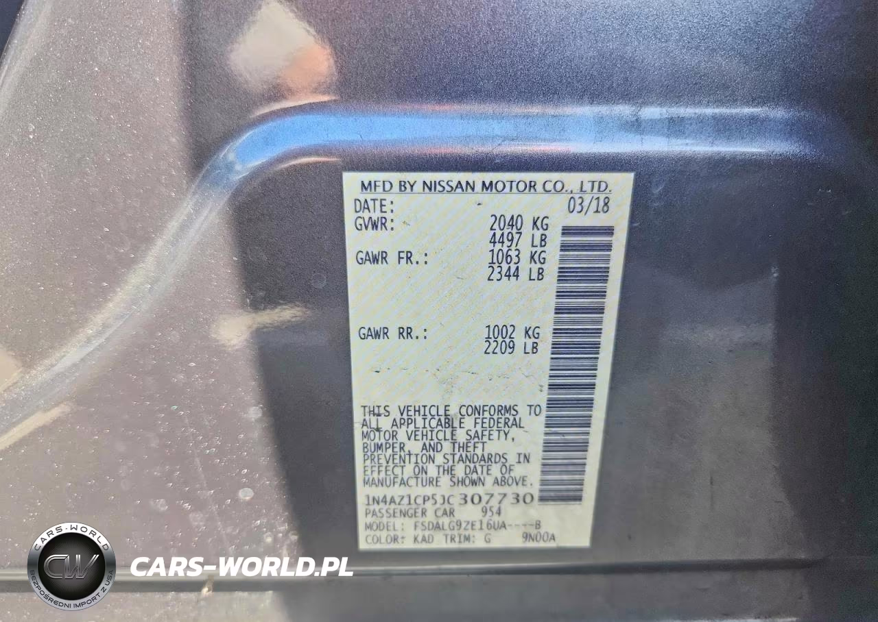 2025 Nissan Leaf Sl VIN:1N4AZ1CP5JC307730 - 12