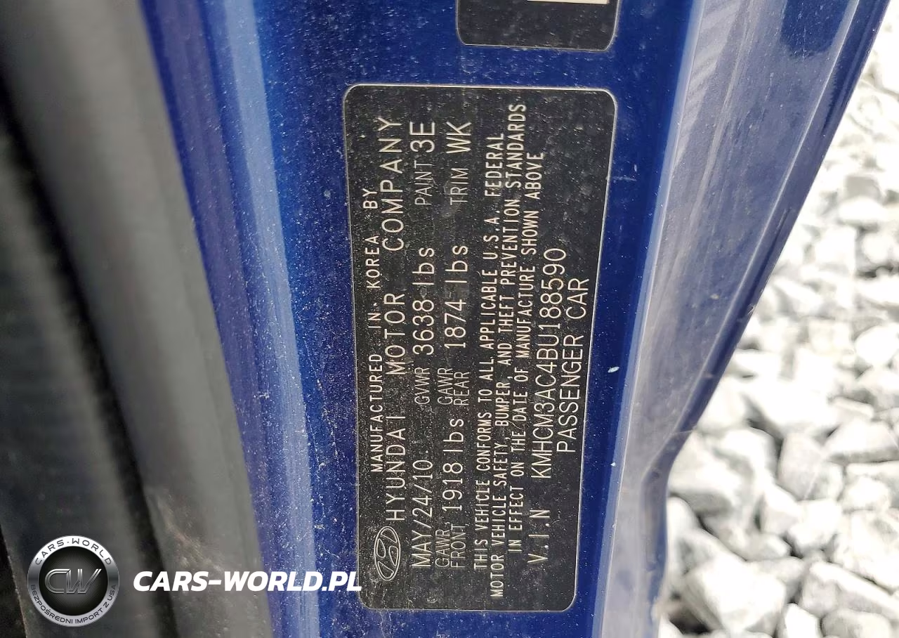 2011 Hyundai Accent Gs VIN:KMHCM3AC4BU188590 - 12