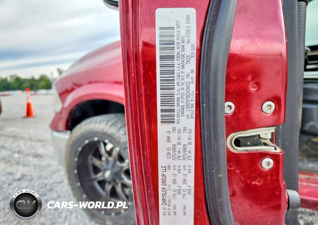2014 Ram 1500 Laramie VIN:1C6RR7NT8ES434033 - 12