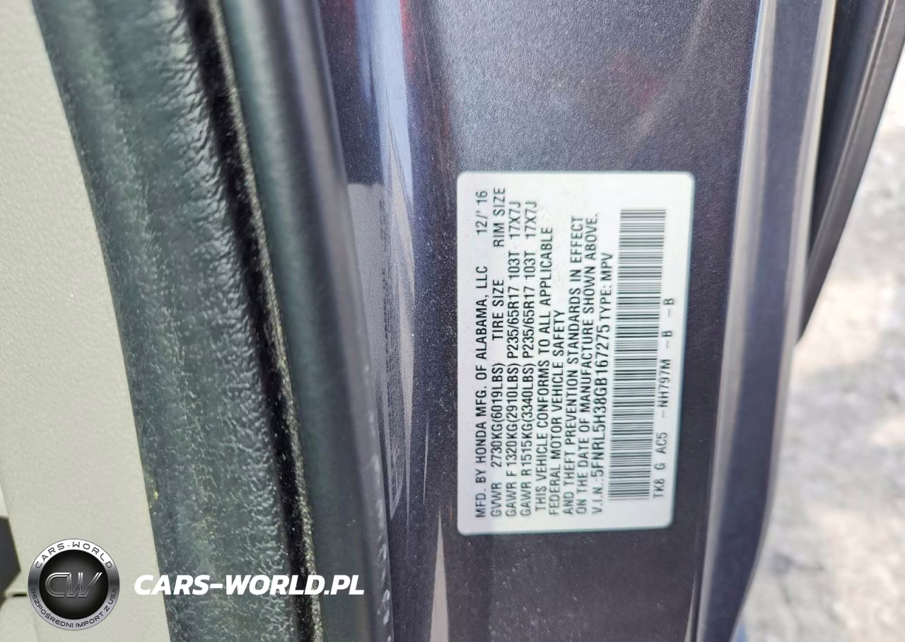 2016 Honda Odyssey Se VIN:5FNRL5H38GB167275 - 13