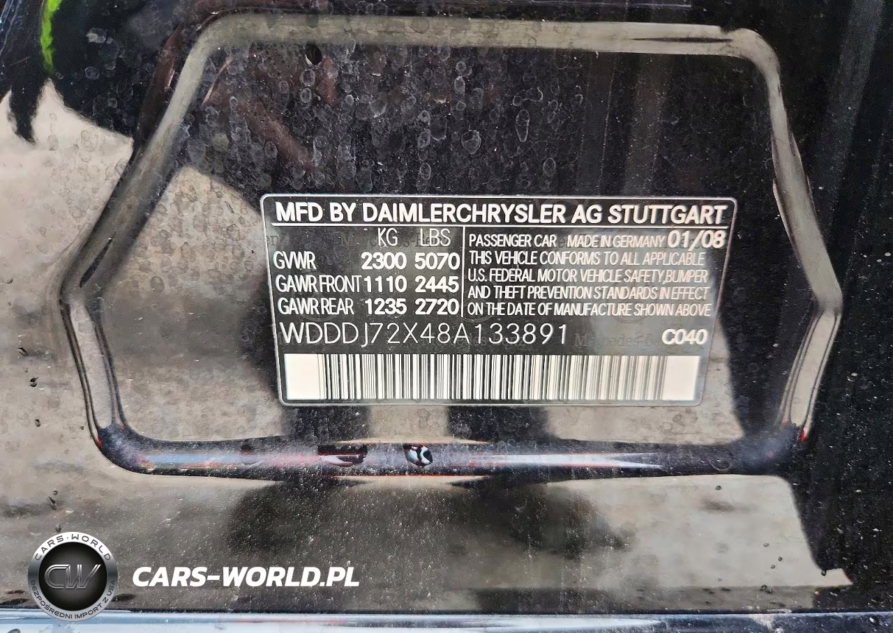2008 Mercedes-Benz Cls 550 VIN:WDDDJ72X48A133891 - 12