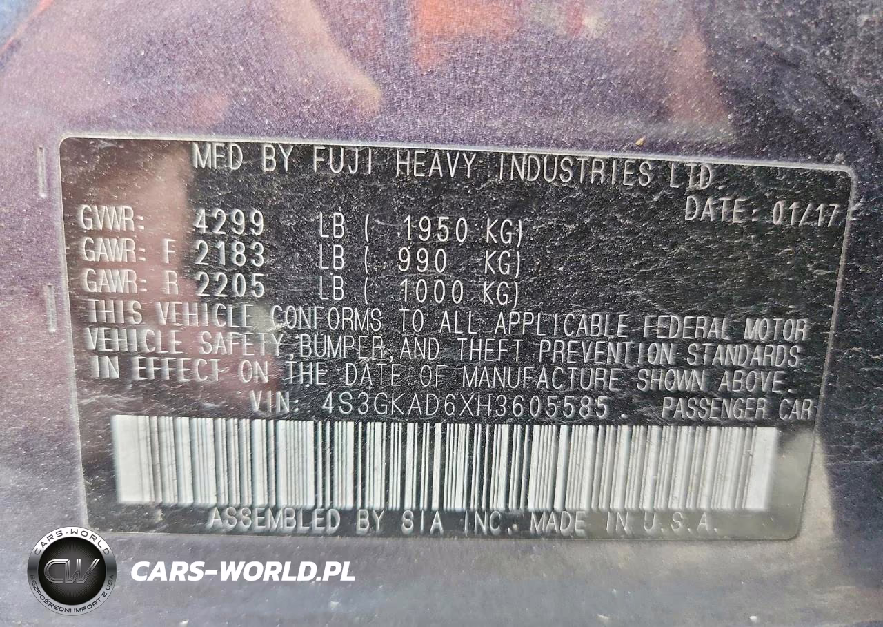 2017 Subaru Impreza Premium Plus VIN:4S3GKAD6XH3605585 - 12