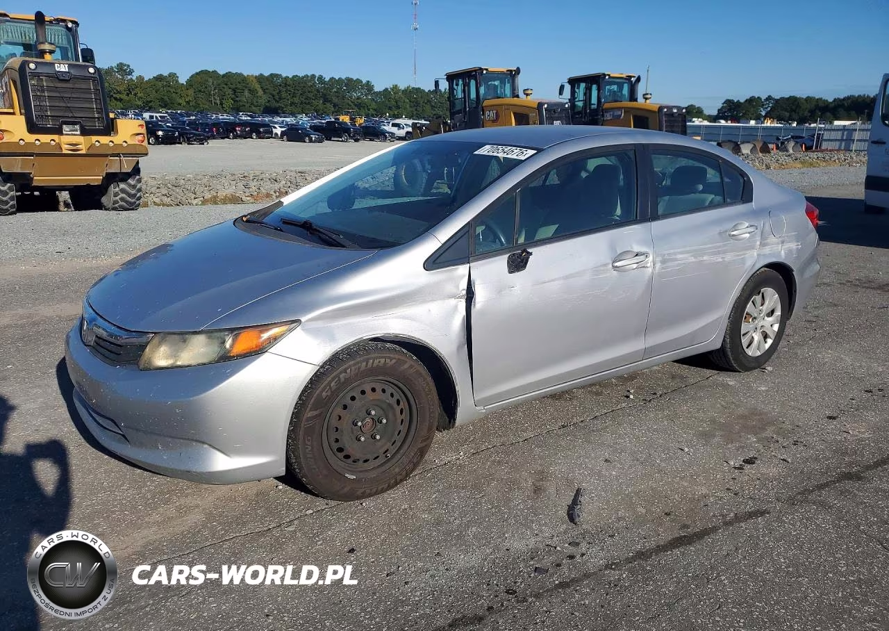 2012 Honda Civic Lx VIN:19XFB2F57CE047525 - 1