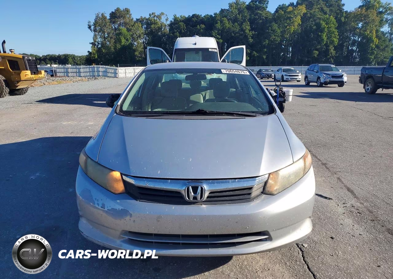 2012 Honda Civic Lx VIN:19XFB2F57CE047525 - 5