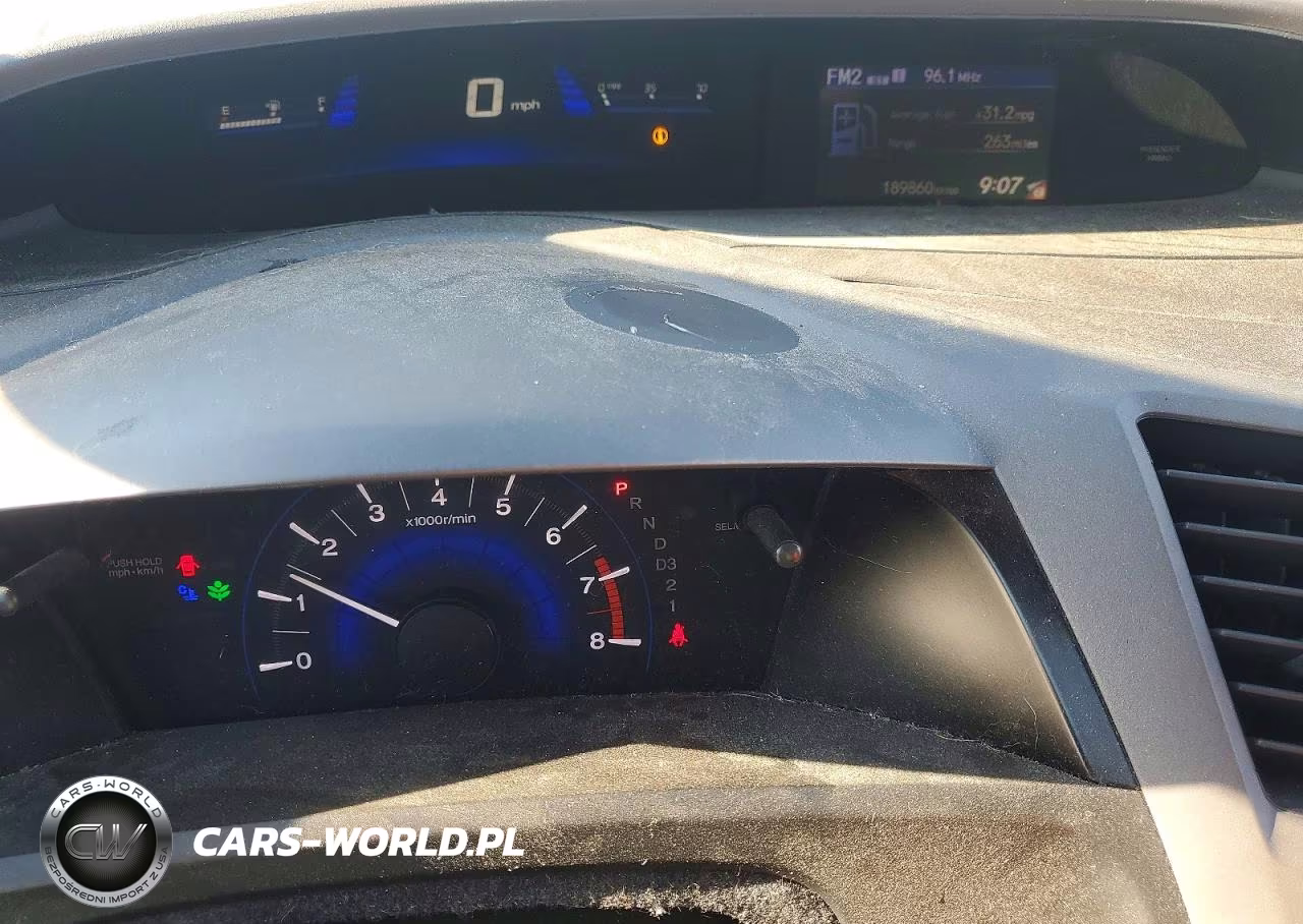 2012 Honda Civic Lx VIN:19XFB2F57CE047525 - 9
