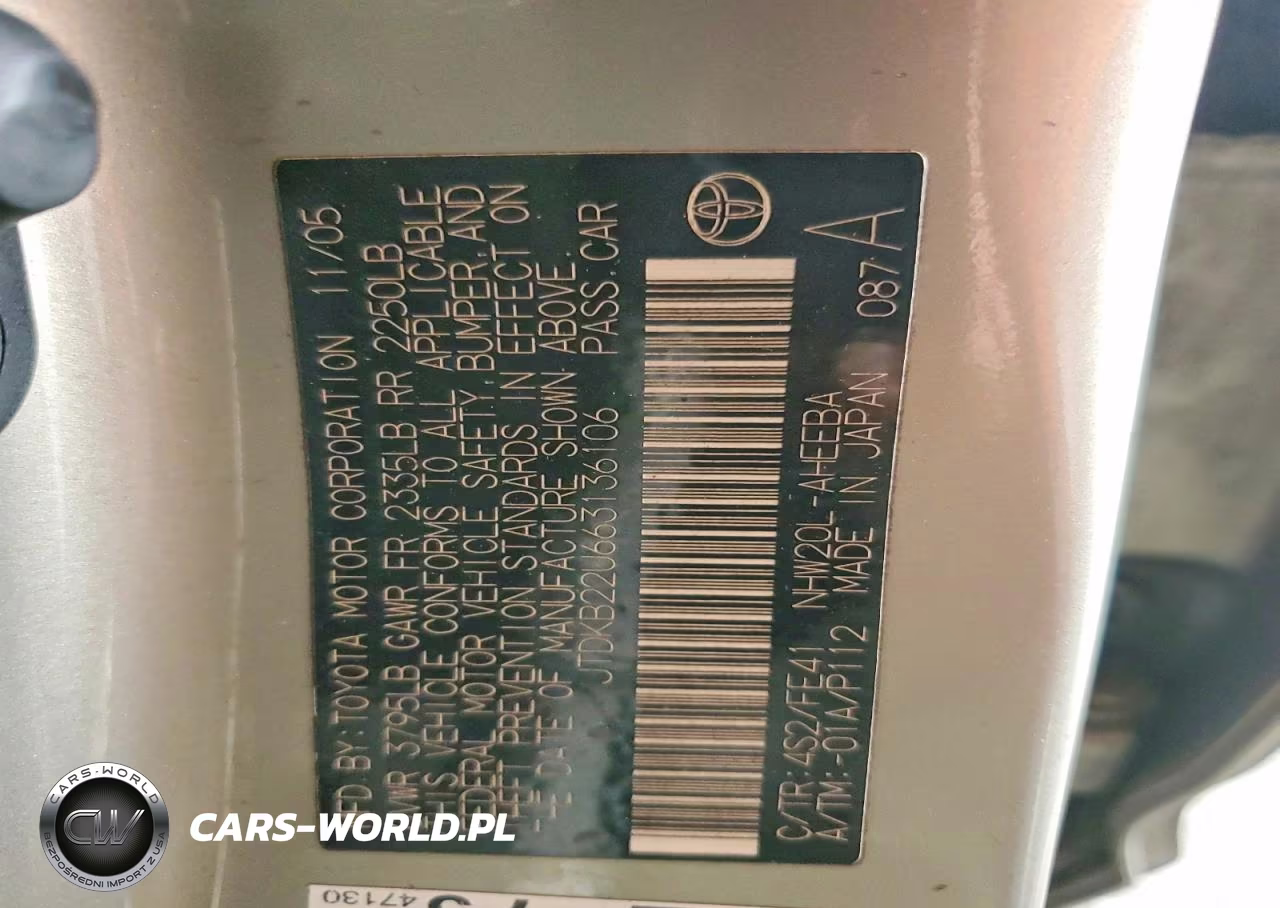 2006 Toyota Prius Base VIN:JTDKB22U663136106 - 12