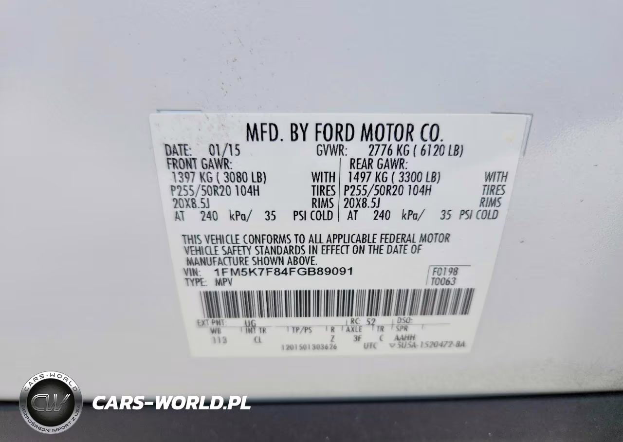 2015 Ford Explorer Limited VIN:1FM5K7F84FGB89091 - 13