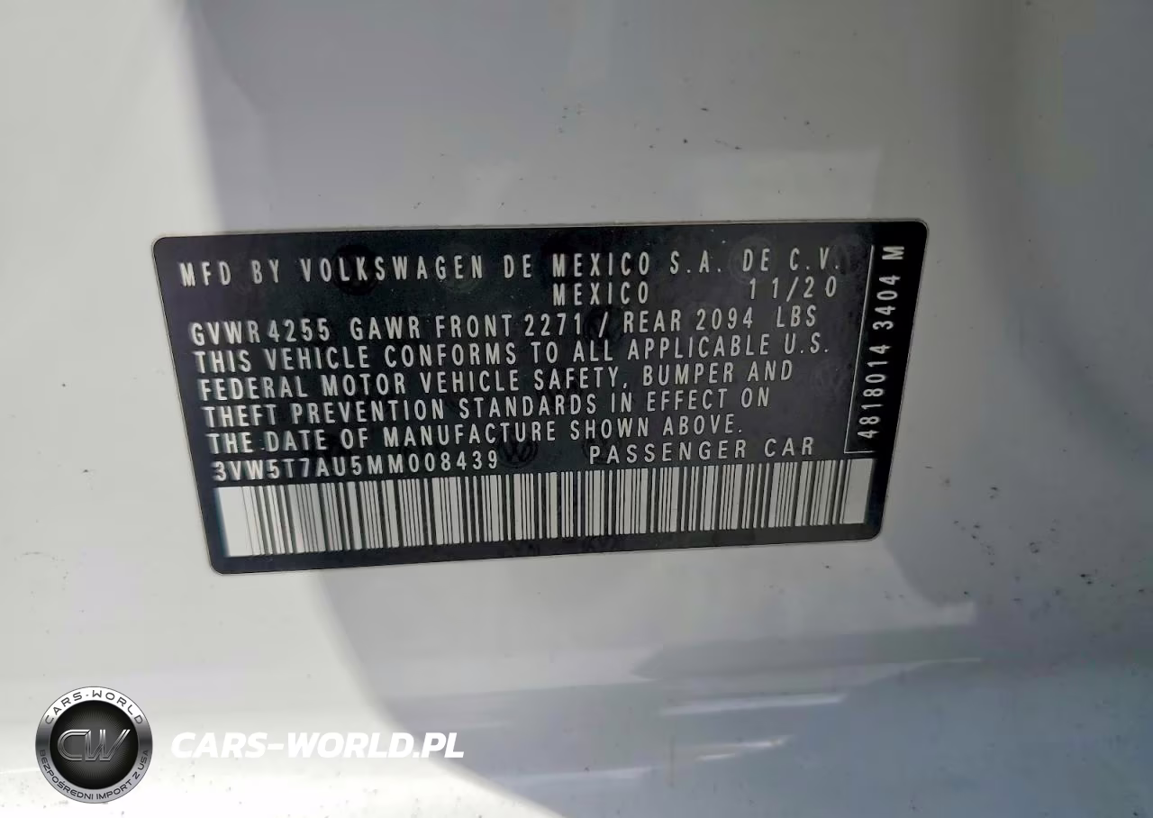 2021 Volkswagen Gti S VIN:3VW5T7AU5MM008439 - 12
