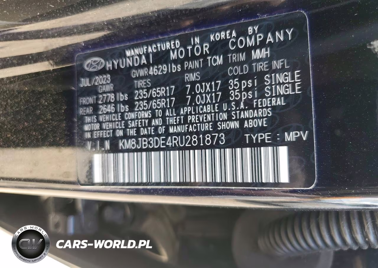 2024 Hyundai Tucson Sel VIN:KM8JB3DE4RU281873 - 13