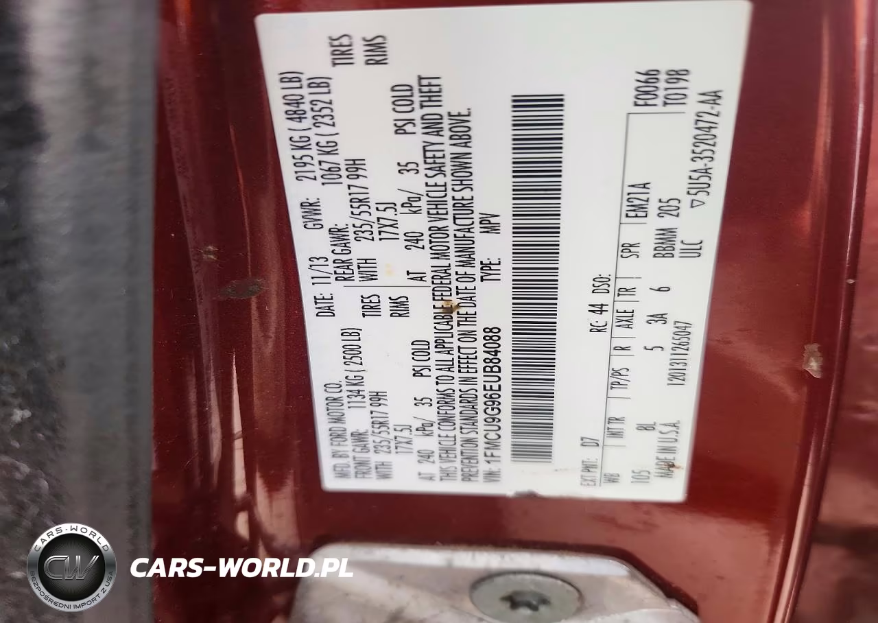 2014 Ford Escape Se VIN:1FMCU9G96EUB84088 - 13