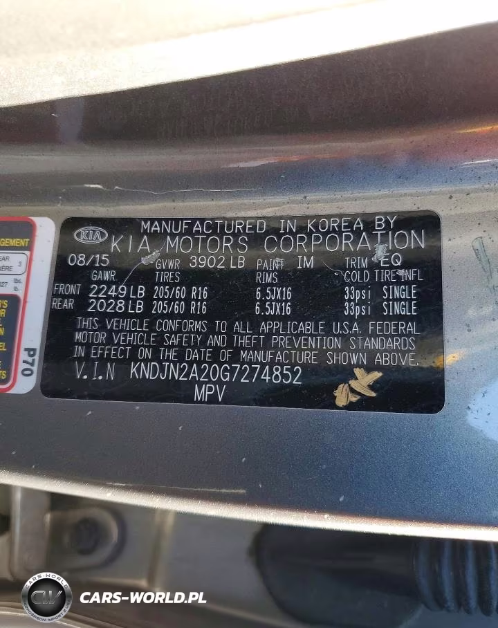 2016 Kia Soul Base VIN:KNDJN2A20G7274852 - 14