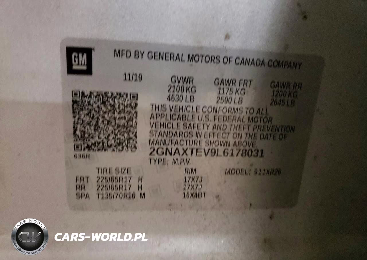 2020 Chevrolet Equinox Lt VIN:2GNAXTEV9L6178031 - 13