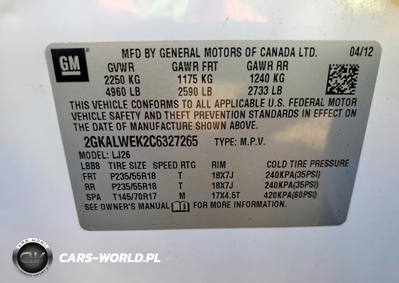 2012 GMC Terrain Slt VIN:2GKALWEK2C6327265 - 14