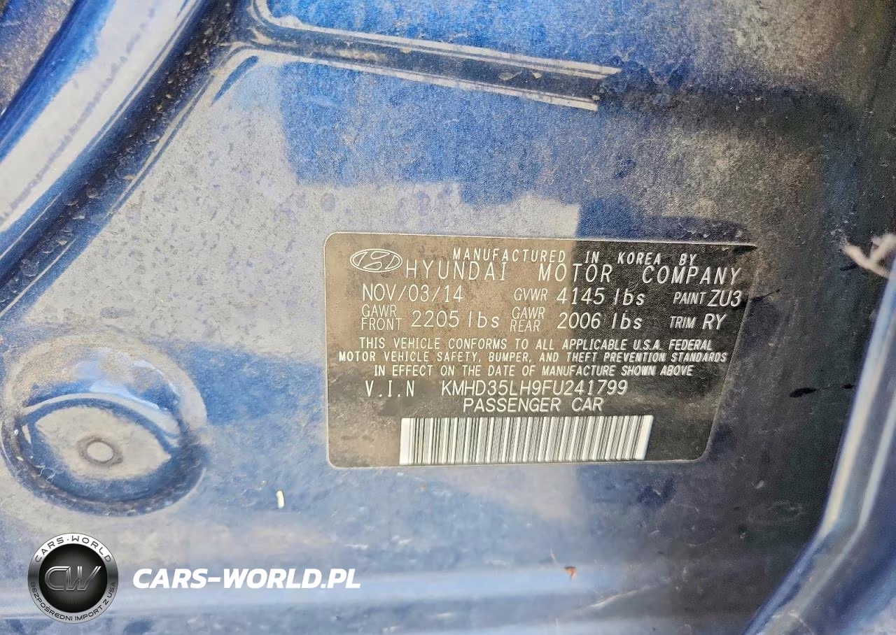 2015 Hyundai Elantra Gt Base VIN:KMHD35LH9FU241799 - 12