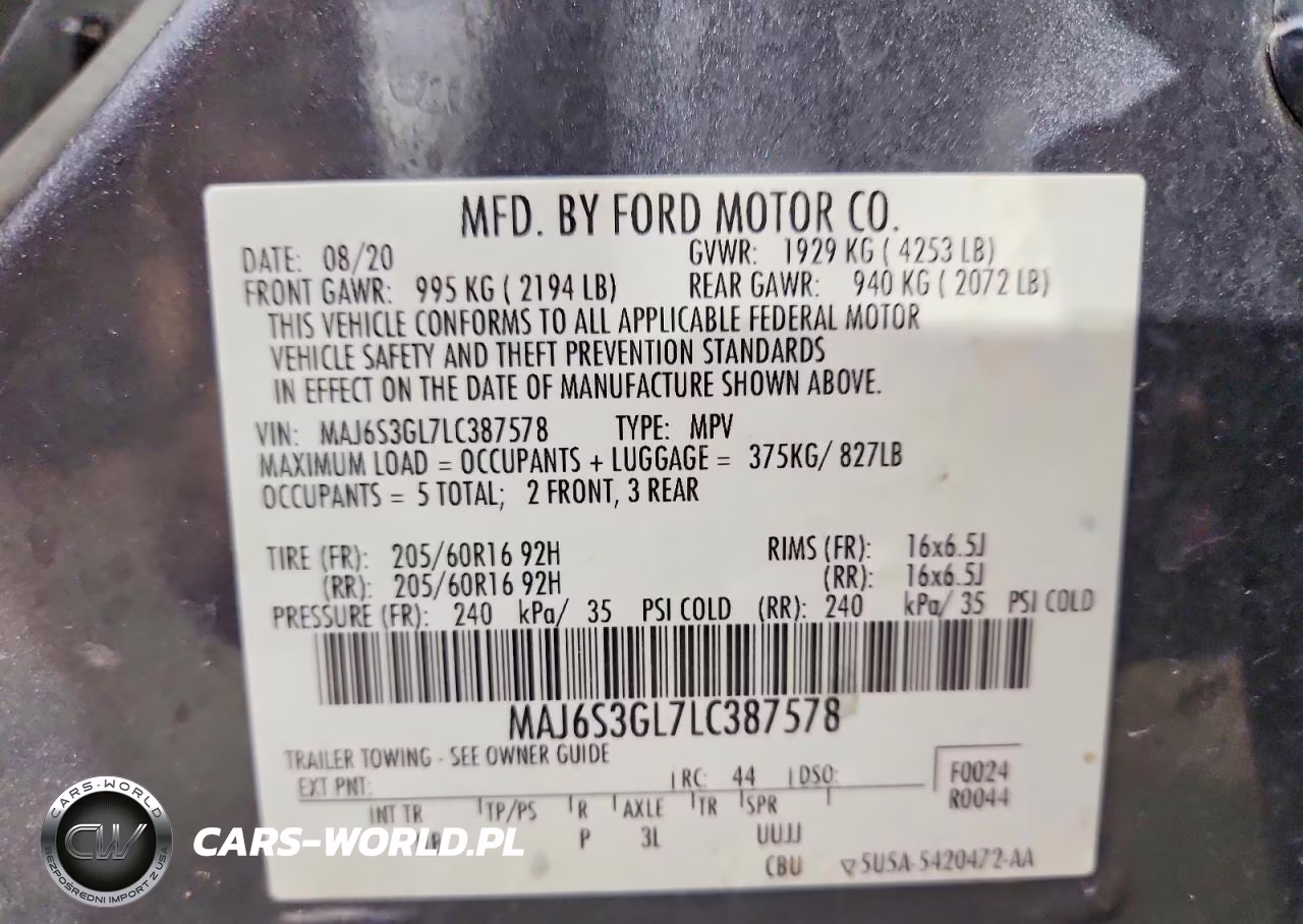 2020 Ford Ecosport Se VIN:MAJ6S3GL7LC387578 - 13