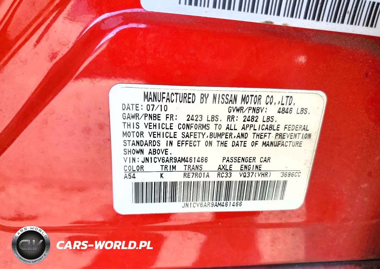 2010 Infiniti G37 Sedan X VIN:JN1CV6AR9AM461466 - 12