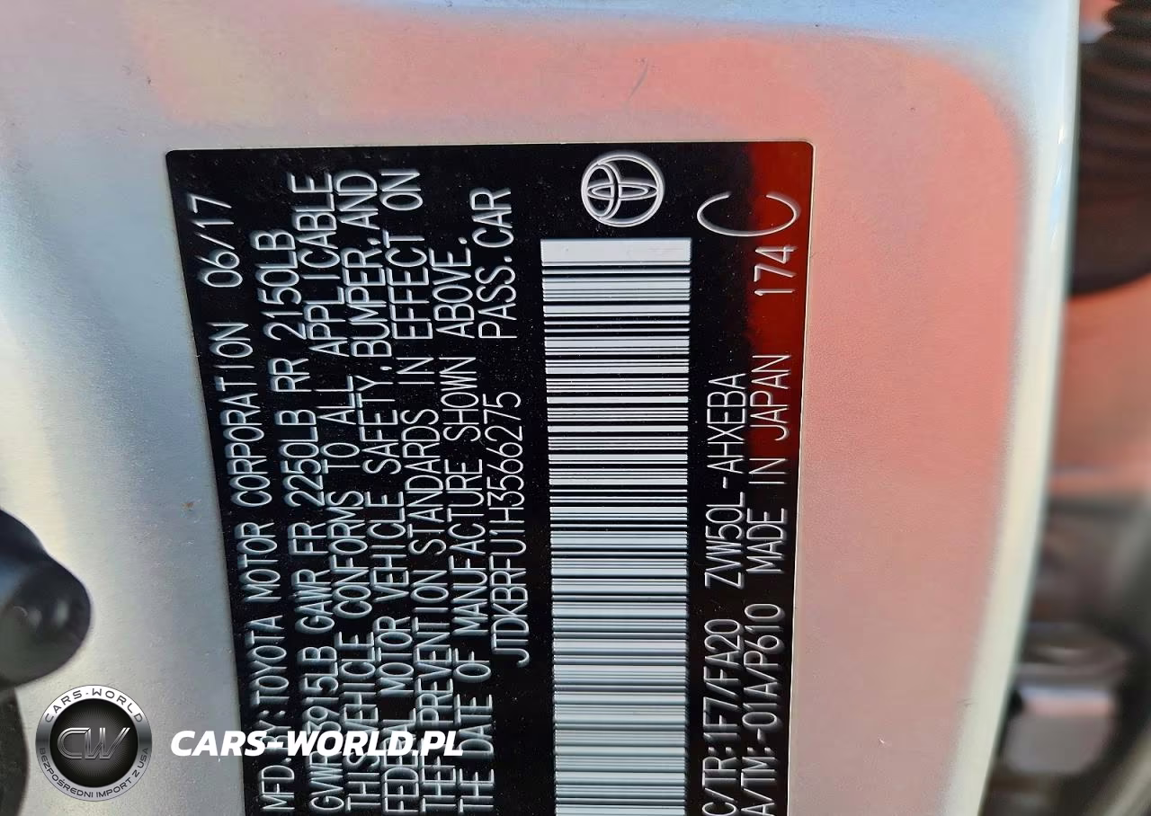 2017 Toyota Prius Two VIN:JTDKBRFU1H3566275 - 13