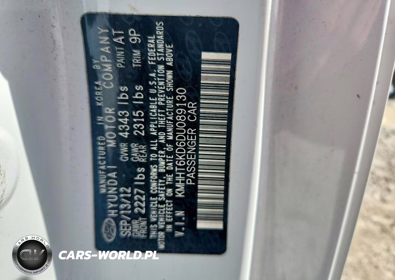 2013 Hyundai Genesis Coupe 2.0T VIN:KMHHT6KD6DU089130 - 12